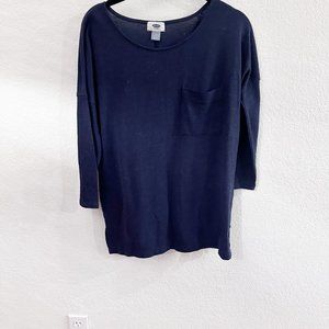 Old Navy navy blue sweater with pocket